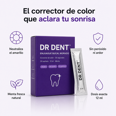El corrector de color que aclara tu sonrisa - infografia de beneficios